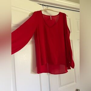 Mittoshop Vibrant Red Blouse